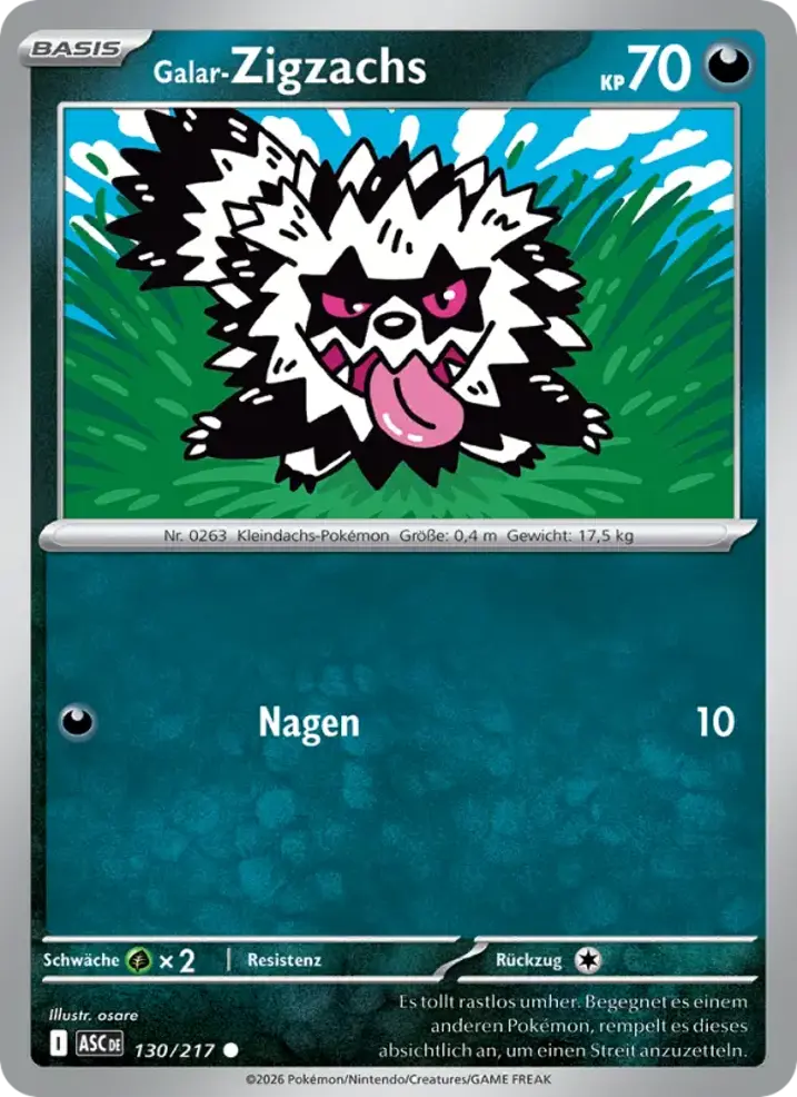 Galarian Zigzagoon 
