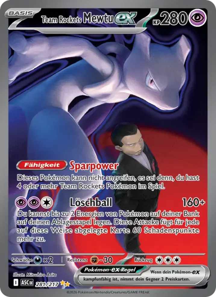 Team Rocket's Mewtwo ex 