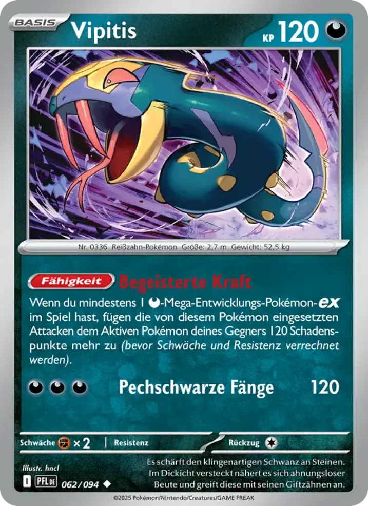 Seviper  Single: Pokemon Phantasmal Flames Einzelkarte