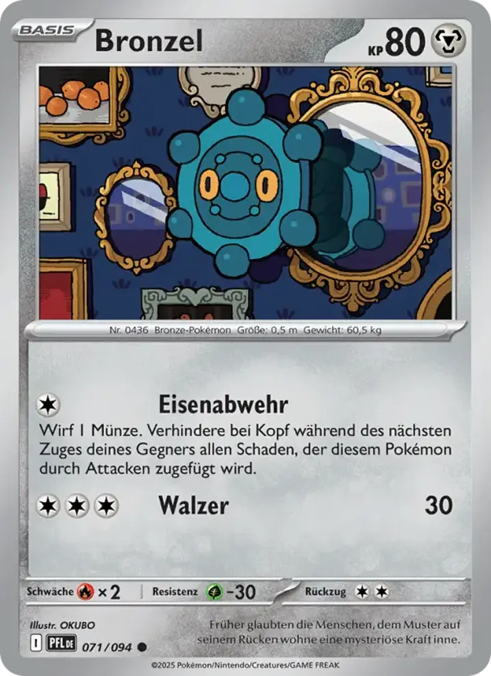 Bronzor  Single: Pokemon Phantasmal Flames Einzelkarte