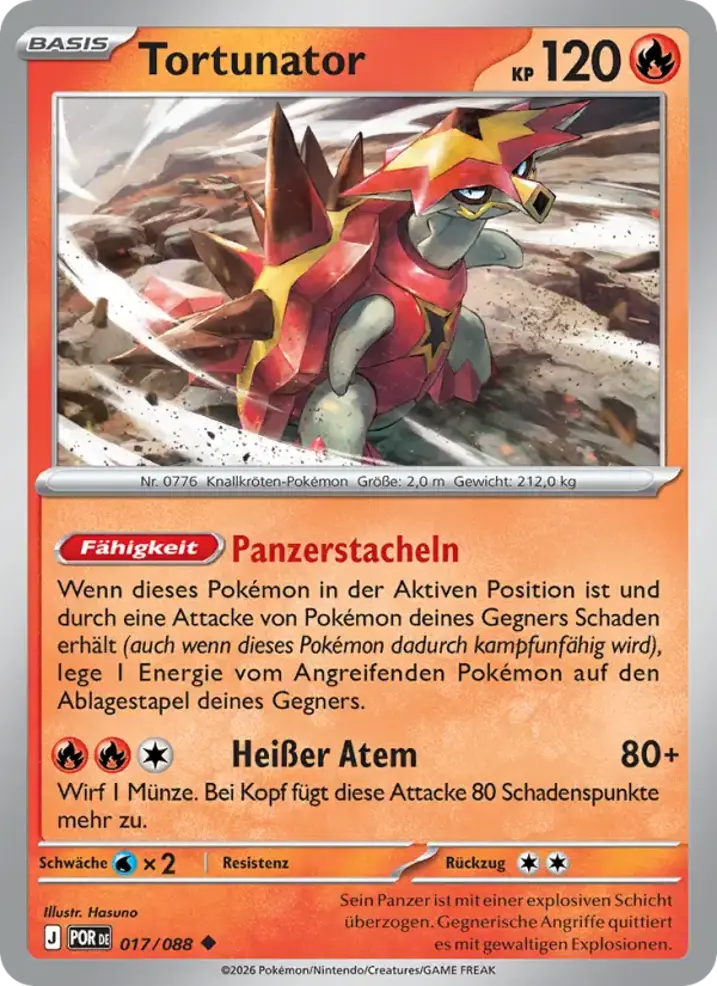 Turtonator  Single: Pokemon Perfect Order Einzelkarte
