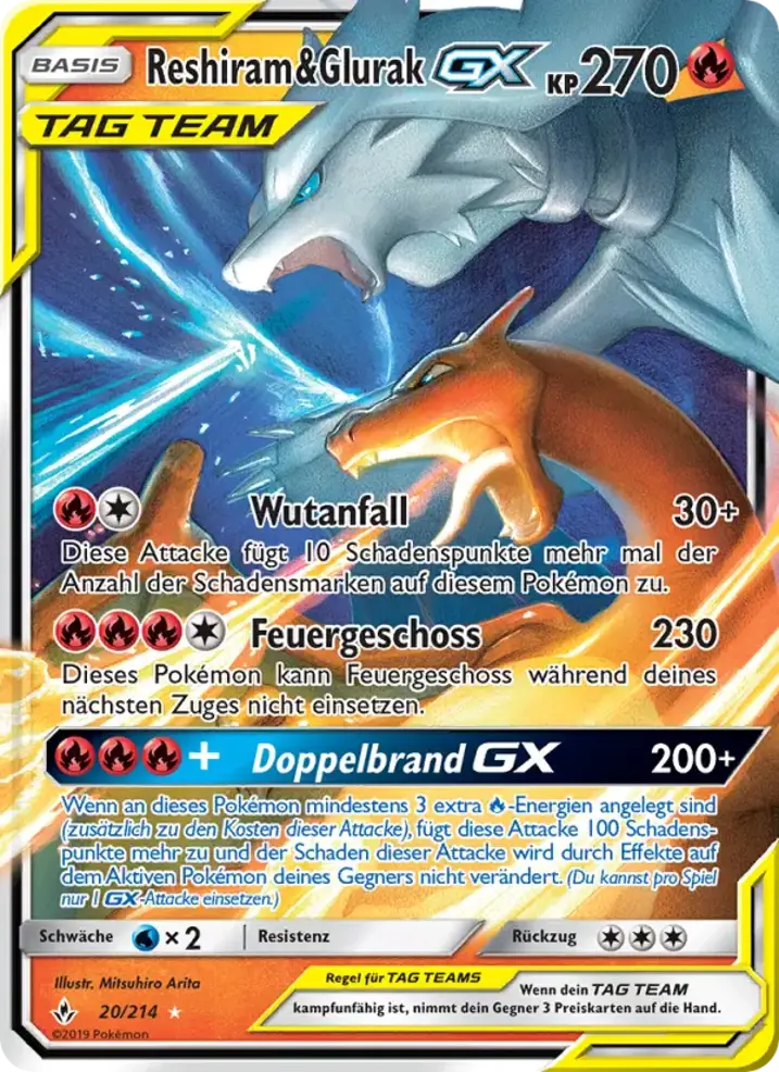 Reshiram & Charizard GX 