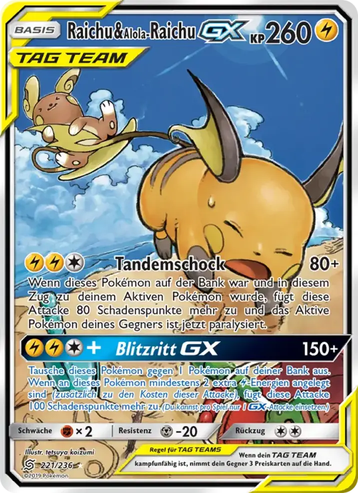 Raichu & Alolan Raichu GX 