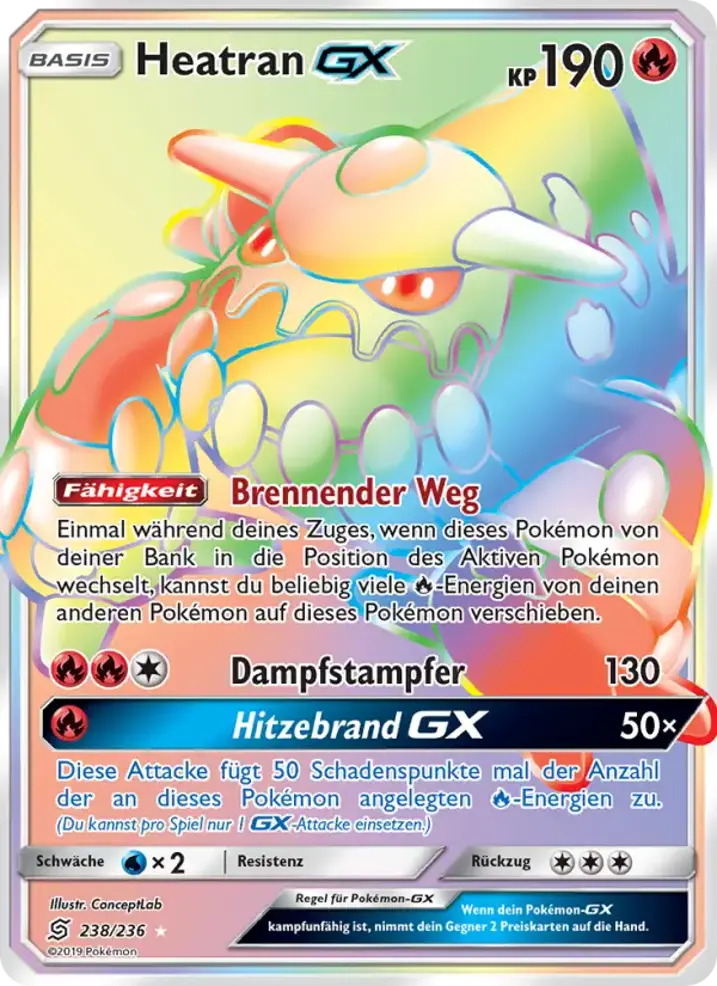 Heatran GX  Single: Pokemon Unified Minds Einzelkarte