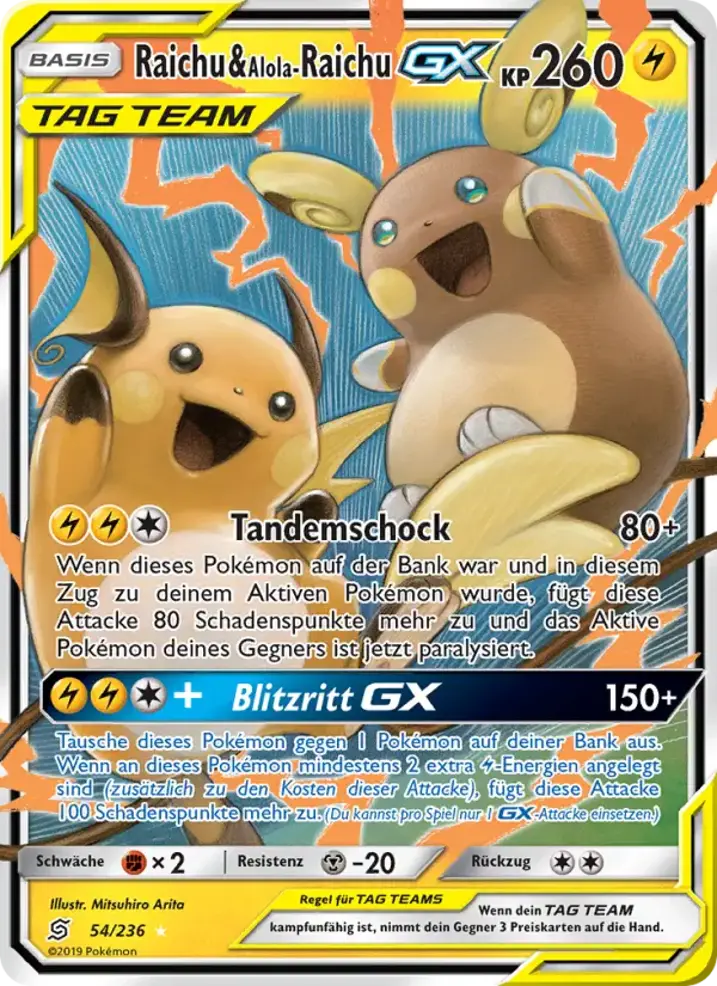 Raichu & Alolan Raichu GX 