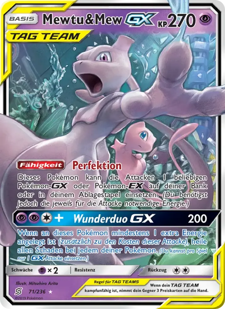 Mewtwo & Mew GX 