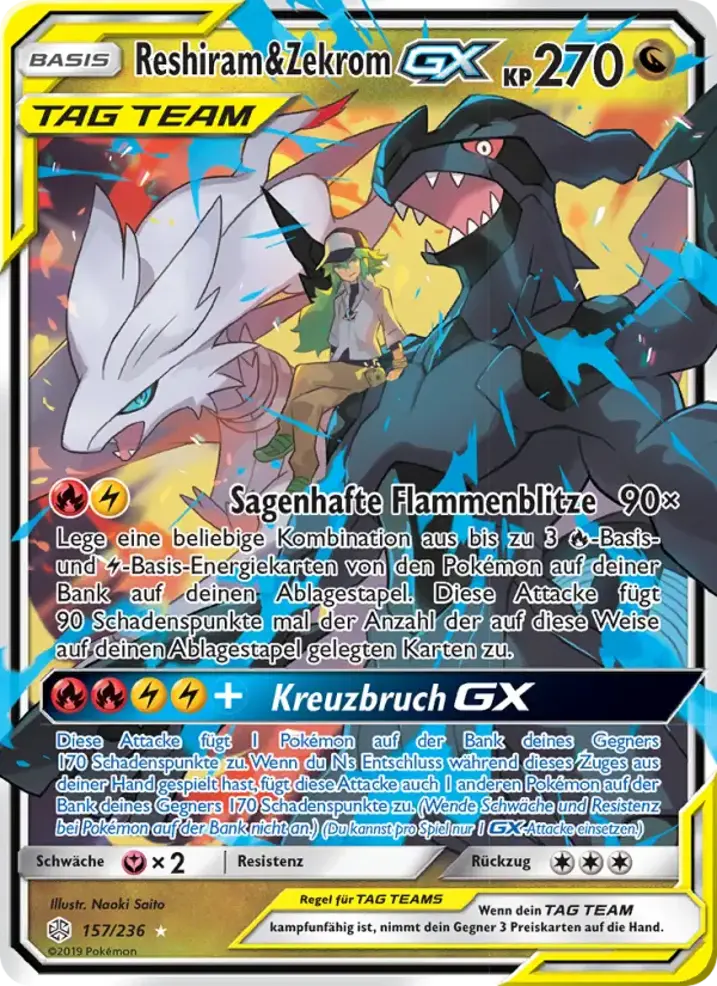 Reshiram & Zekrom GX 