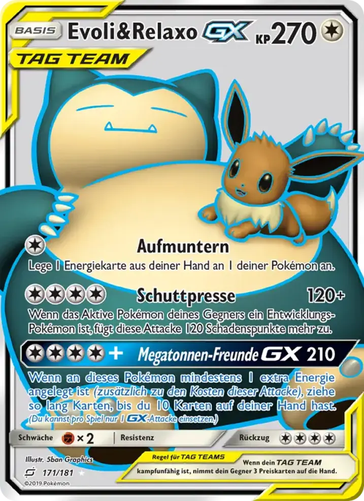 Eevee & Snorlax GX 