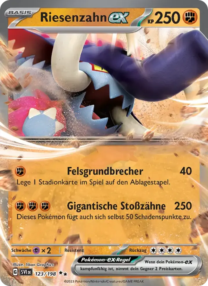Great Tusk ex  Single: Pokemon Scarlet & Violet Einzelkarte