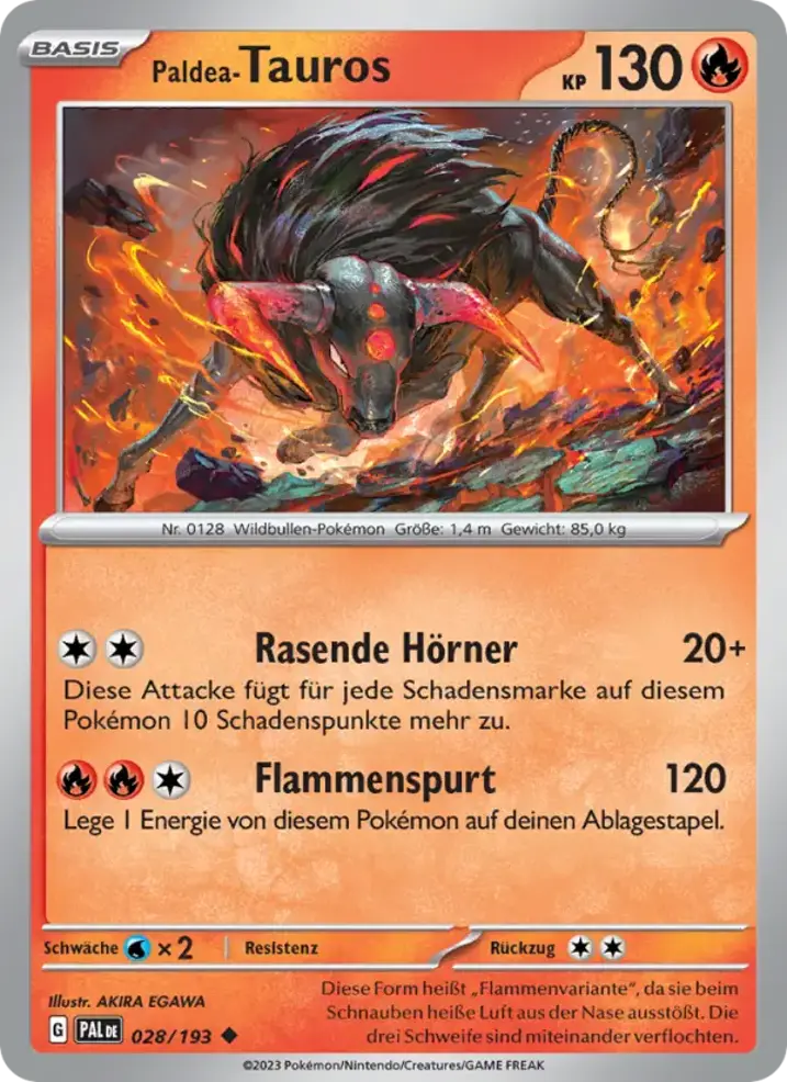 Paldean Tauros 