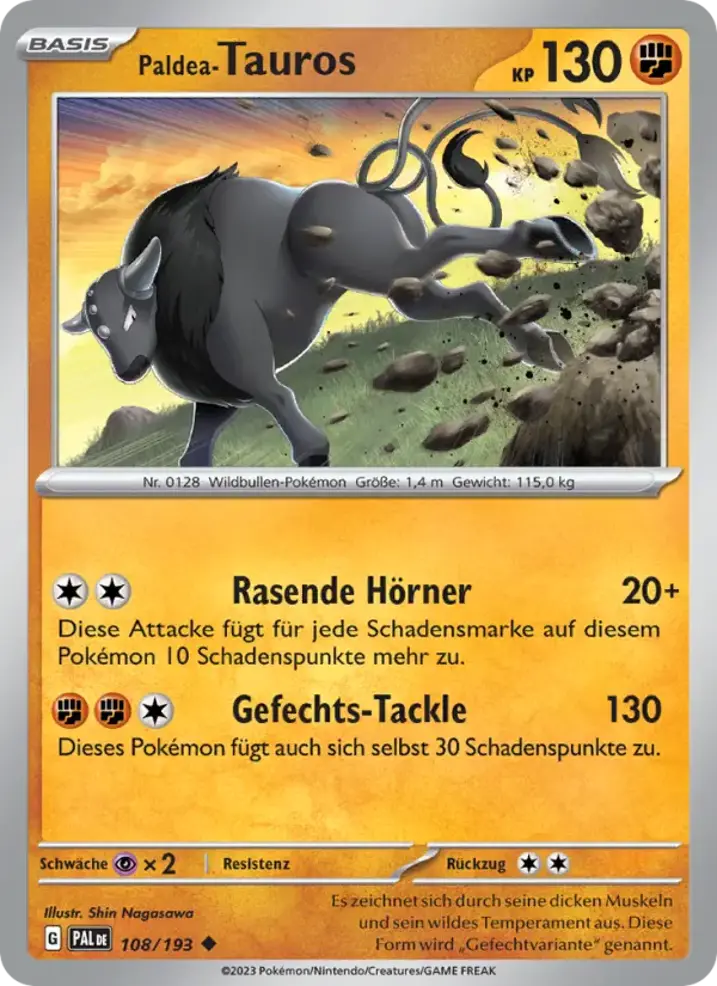 Paldean Tauros 