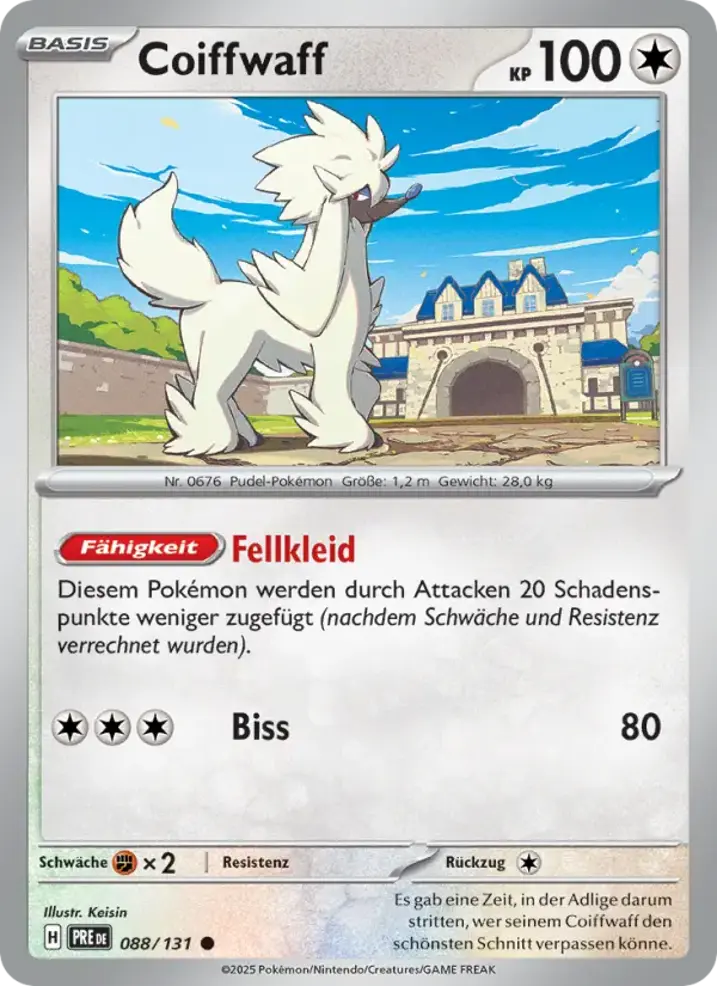 Furfrou  Single: Pokemon Prismatic Evolutions Einzelkarte