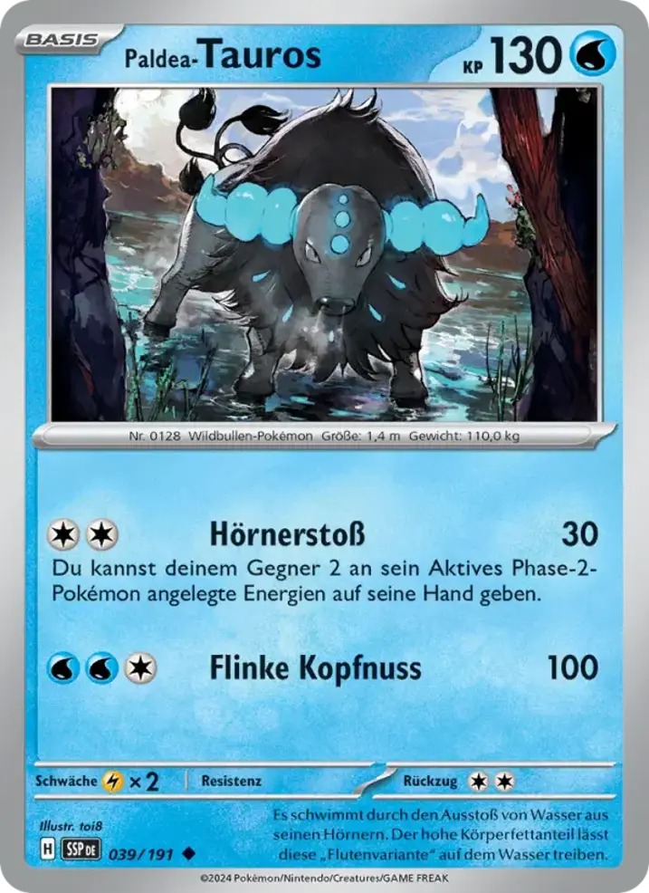 Paldean Tauros 