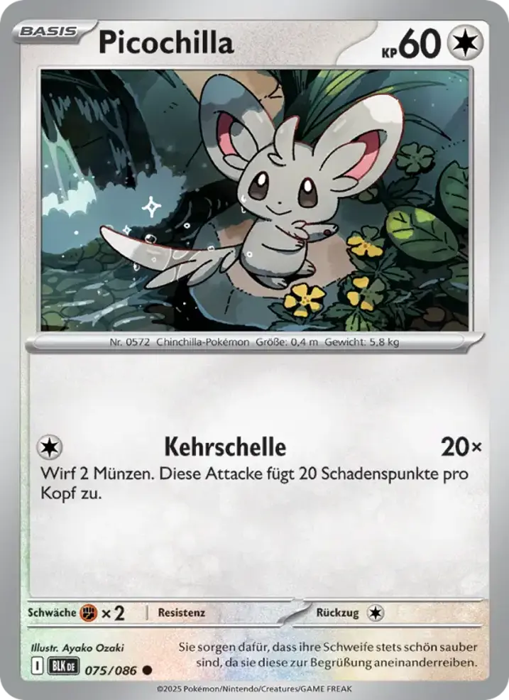 Minccino  Single: Pokemon Black Bolt Einzelkarte