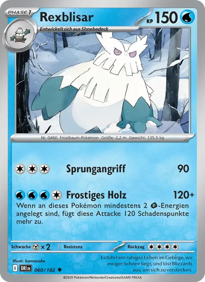 Abomasnow  Single: Pokemon Destined Rivals Einzelkarte