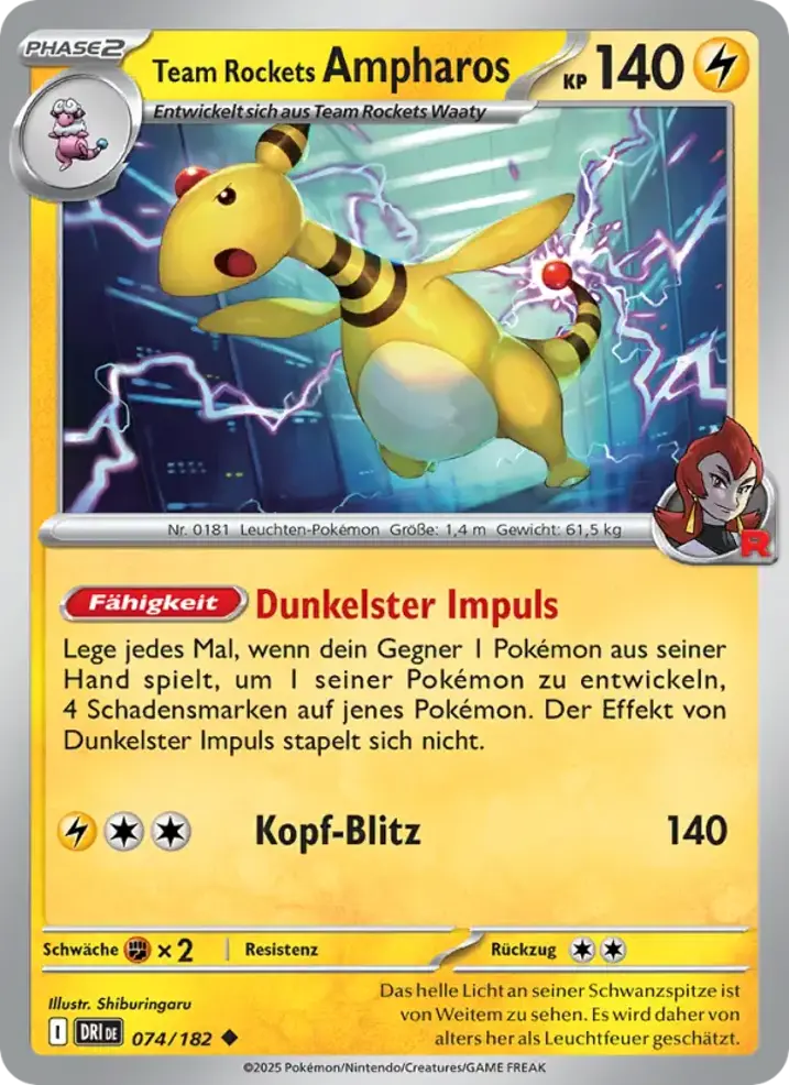 Team Rocket's Ampharos 