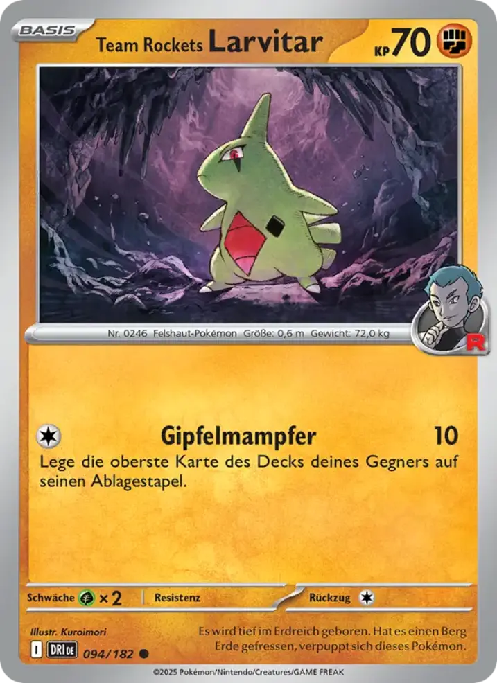 Team Rocket's Larvitar 