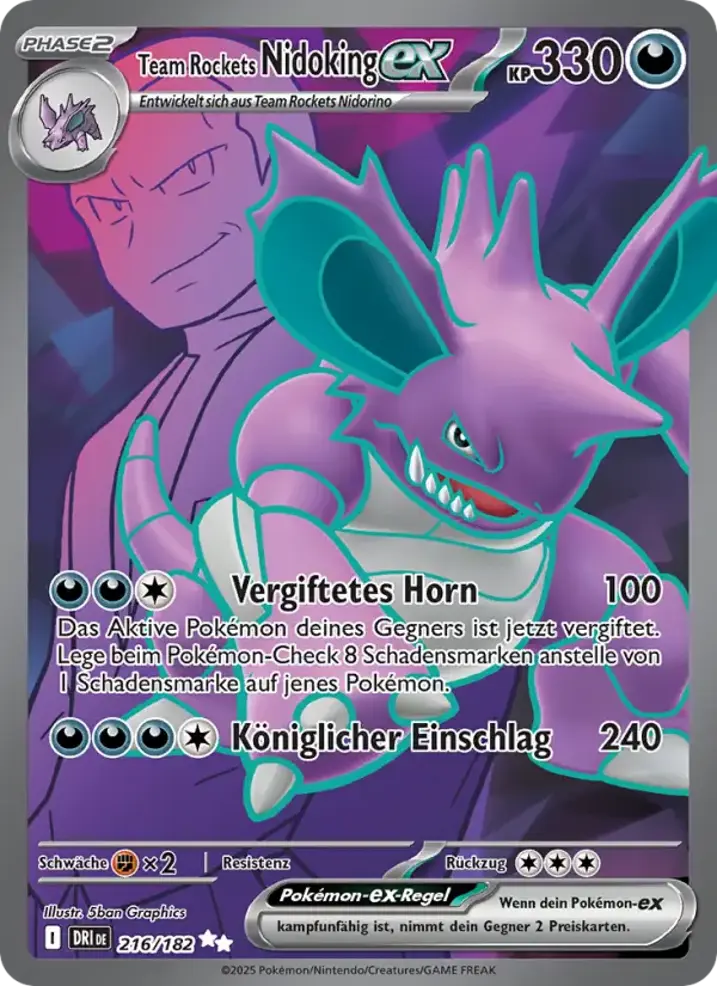 Team Rocket's Nidoking ex 