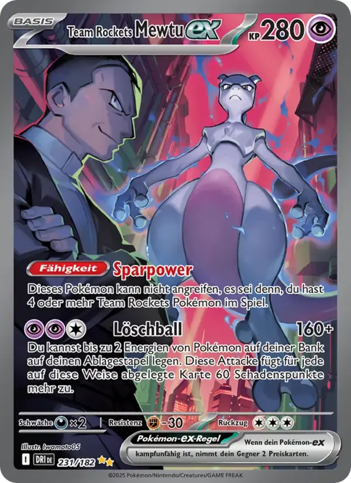 Team Rocket's Mewtwo ex 