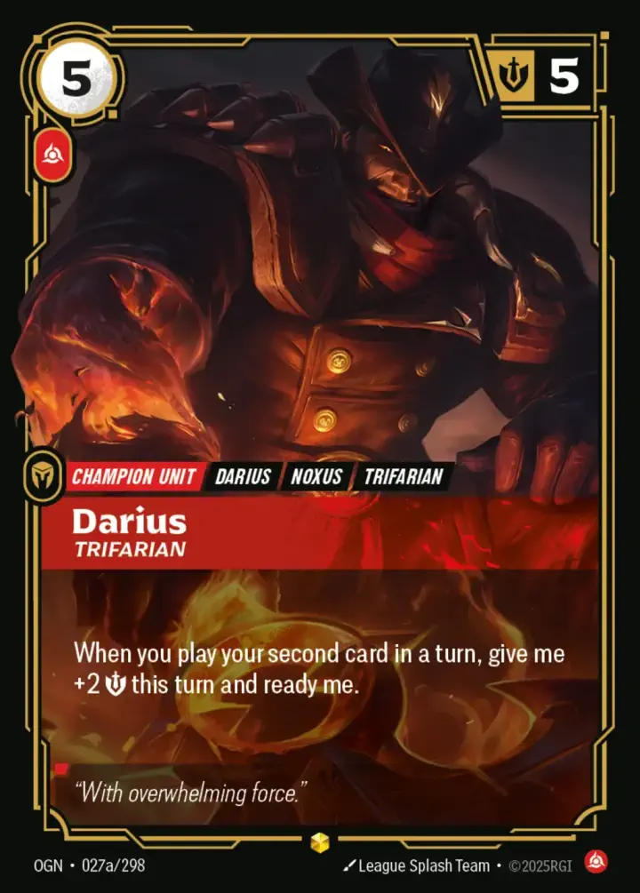 Darius, Trifarian (V.2 - Showcase)