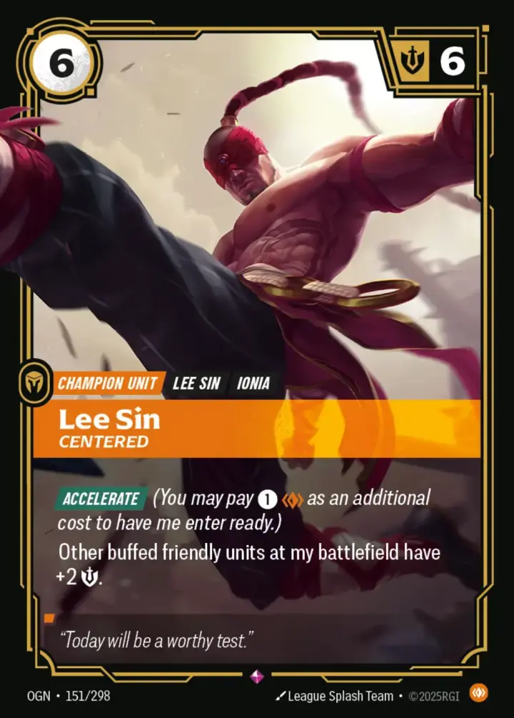 Lee Sin, Centered (V.1 - Rare)