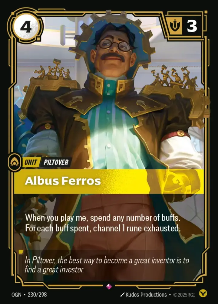 Albus Ferros Single: Riftbound: League of Legends Origins Einzelkarte