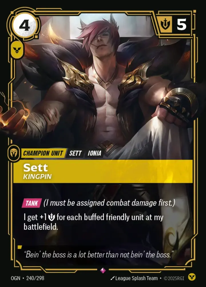 Sett, Kingpin (V.1 - Rare)