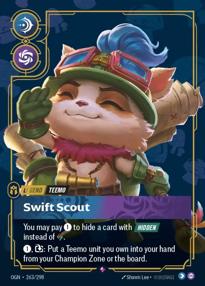 Teemo, Swift Scout (V.1 - Rare)