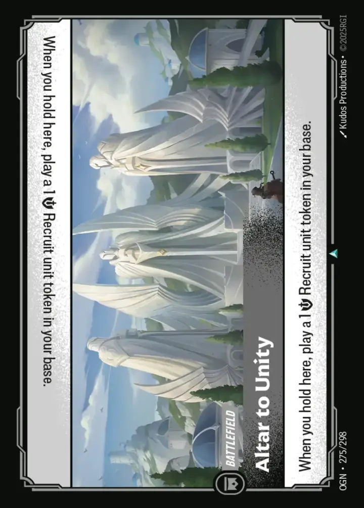Altar to Unity Single: Riftbound: League of Legends Origins Einzelkarte