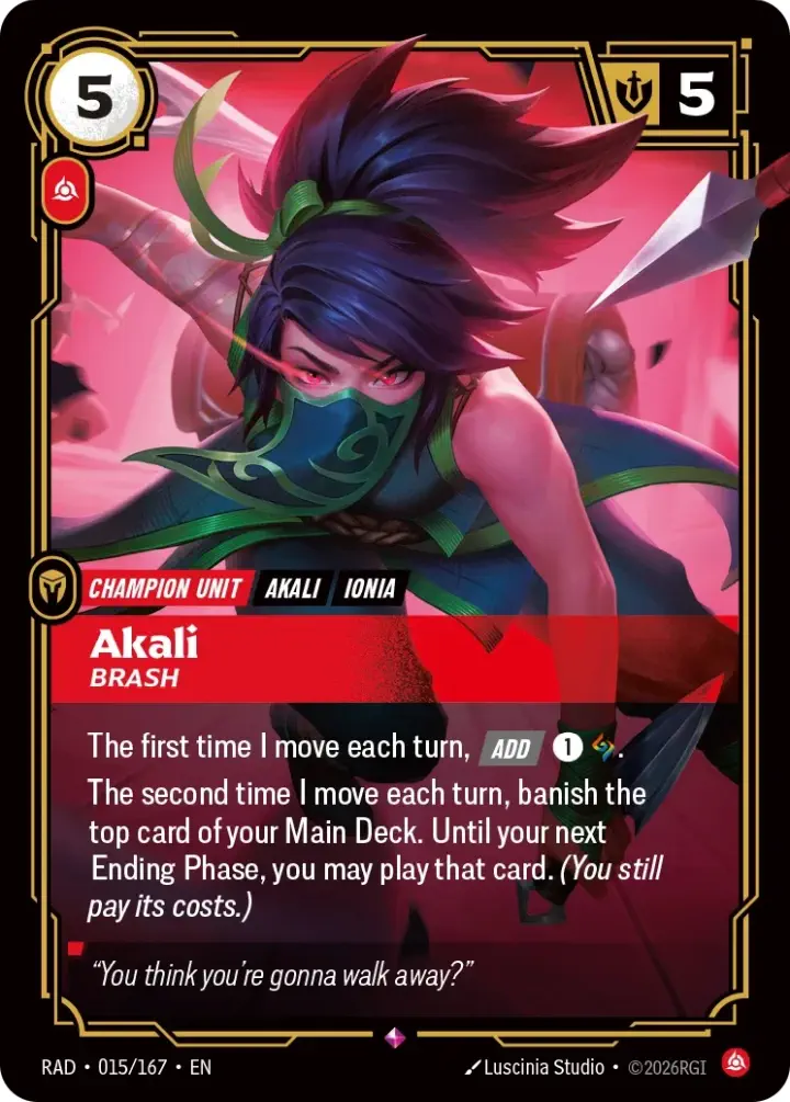 Akali, Brash (V.1 - Rare)