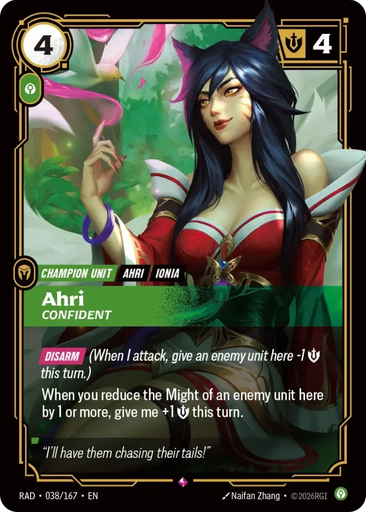 Ahri, Confident (V.1 - Rare)