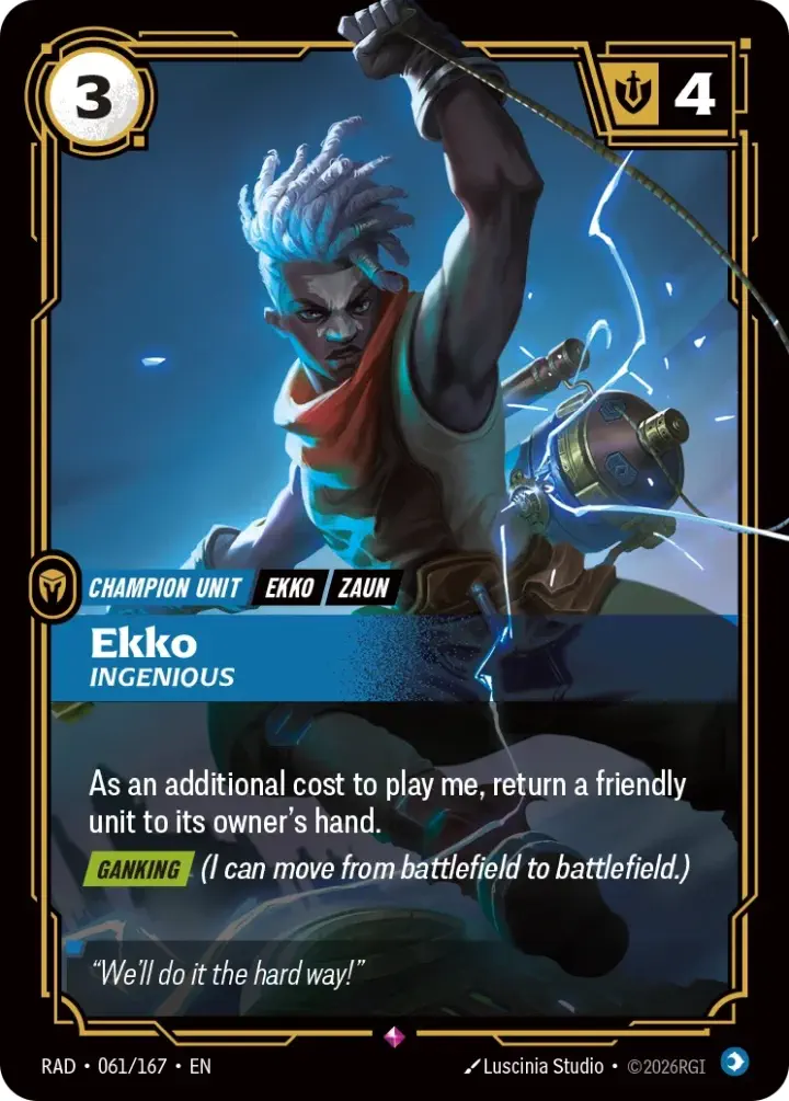 Ekko, Ingenious (V.1 - Rare)