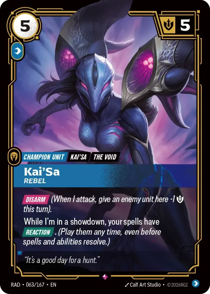 Kai'Sa, Rebel (V.1 - Rare)