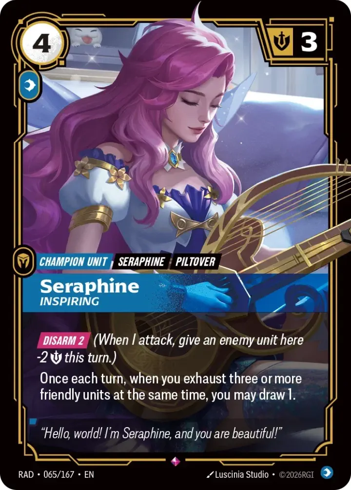 Seraphine, Inspiring (V.1 - Rare)