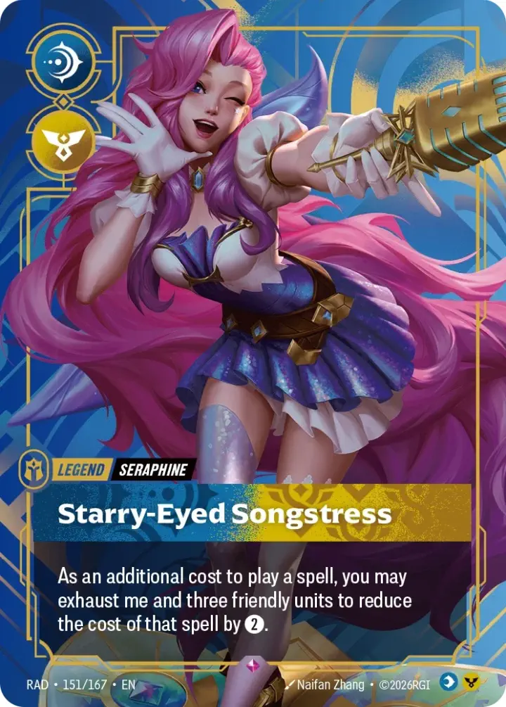 Seraphine, Starry-Eyed Songstress (V.1 - Rare)