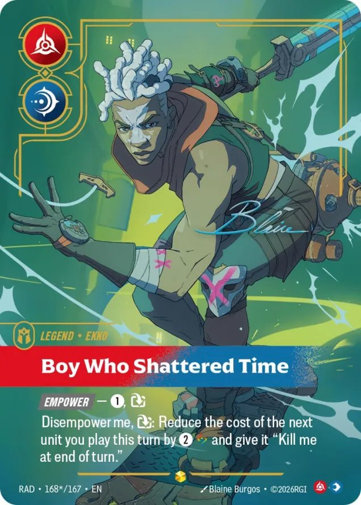 Ekko, Boy Who Shattered Time (V.3 - Signed Showcase)