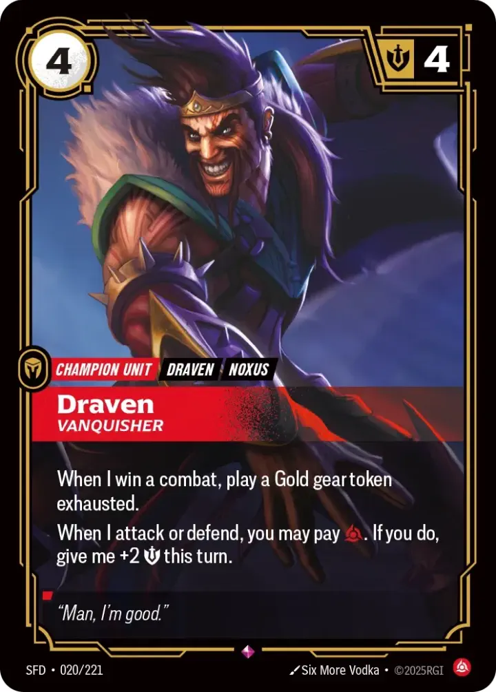 Draven, Vanquisher (V.1 - Rare)