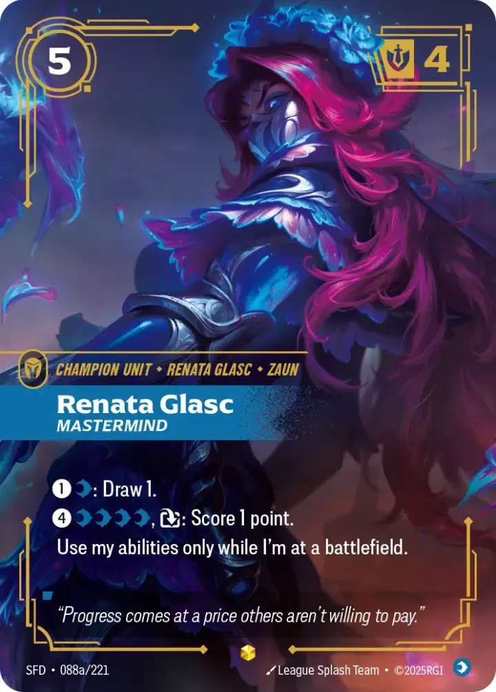 Renata Glasc, Mastermind (V.2 - Showcase)