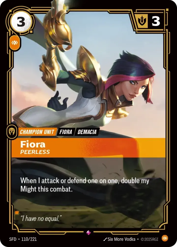 Fiora, Peerless (V.1 - Rare)