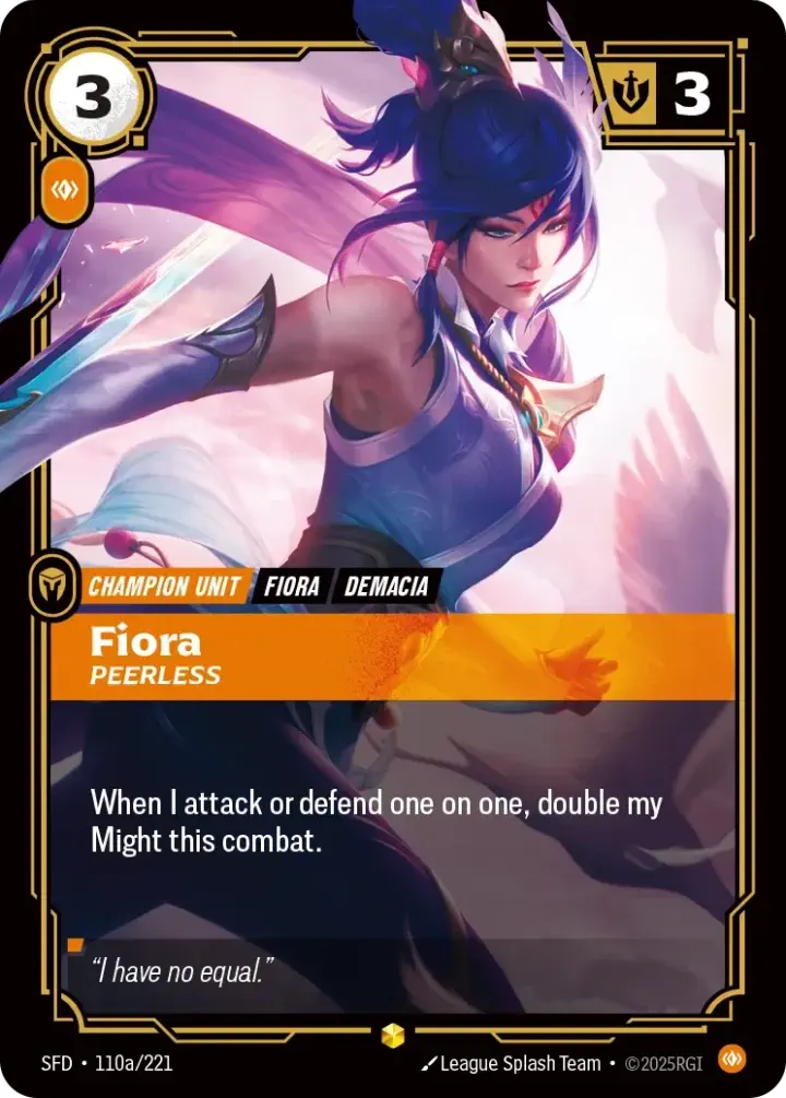 Fiora, Peerless (V.2 - Showcase)