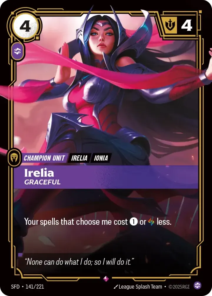 Irelia, Graceful (V.1 - Rare)
