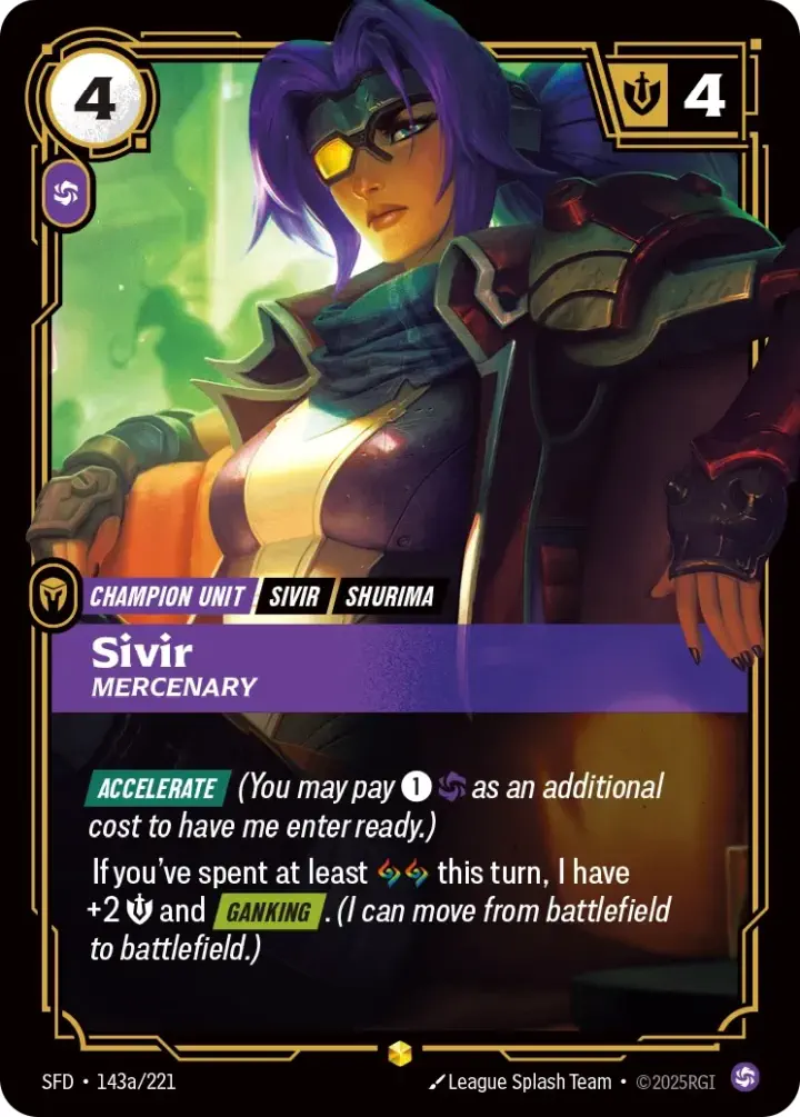 Sivir, Mercenary (V.2 - Showcase)