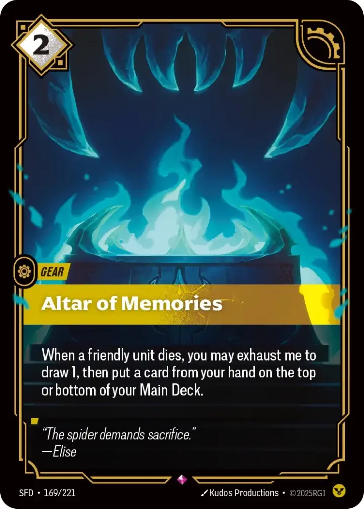 Altar of Memories Single: Riftbound: League of Legends Spiritforged Einzelkarte