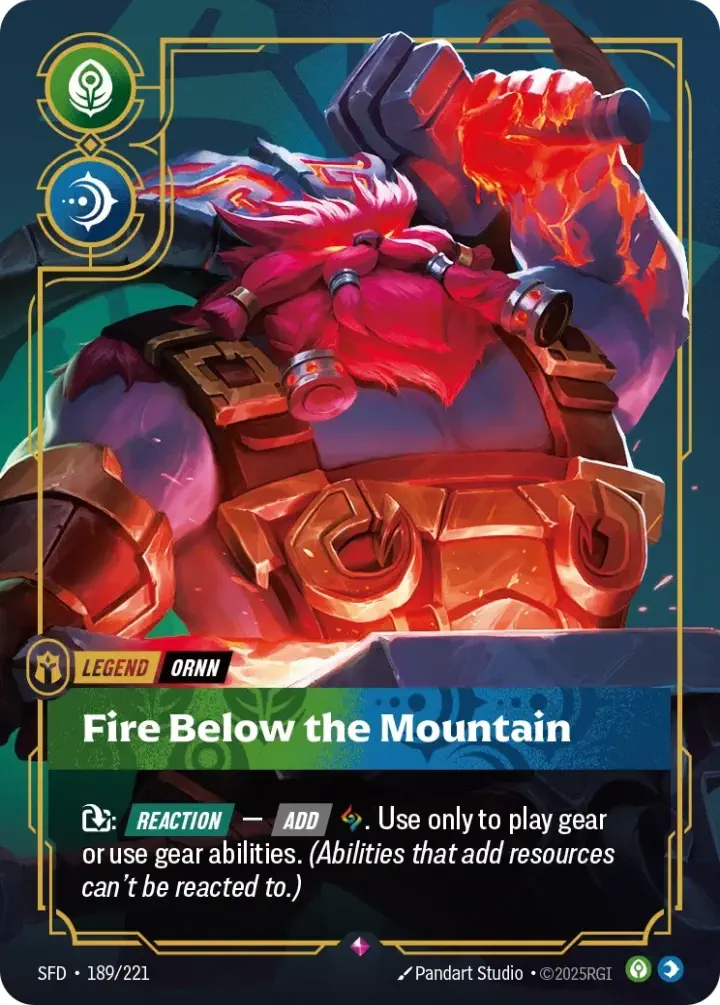 Ornn, Fire Below the Mountain (V.1 - Rare)