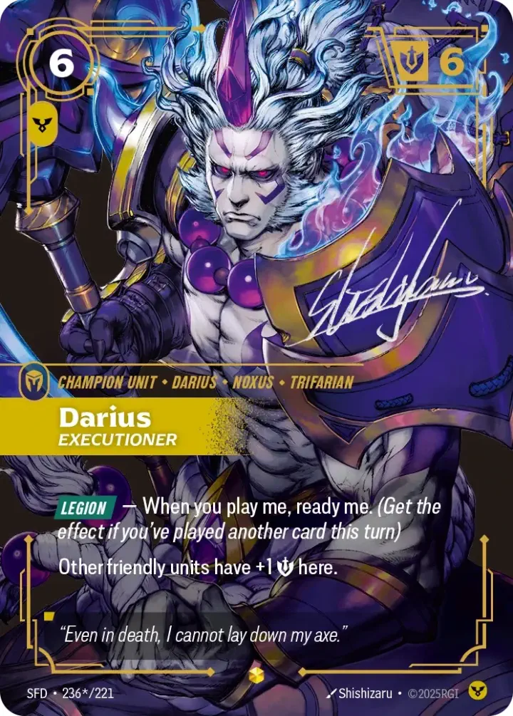 Darius, Executioner (V.2 - Signed Showcase)