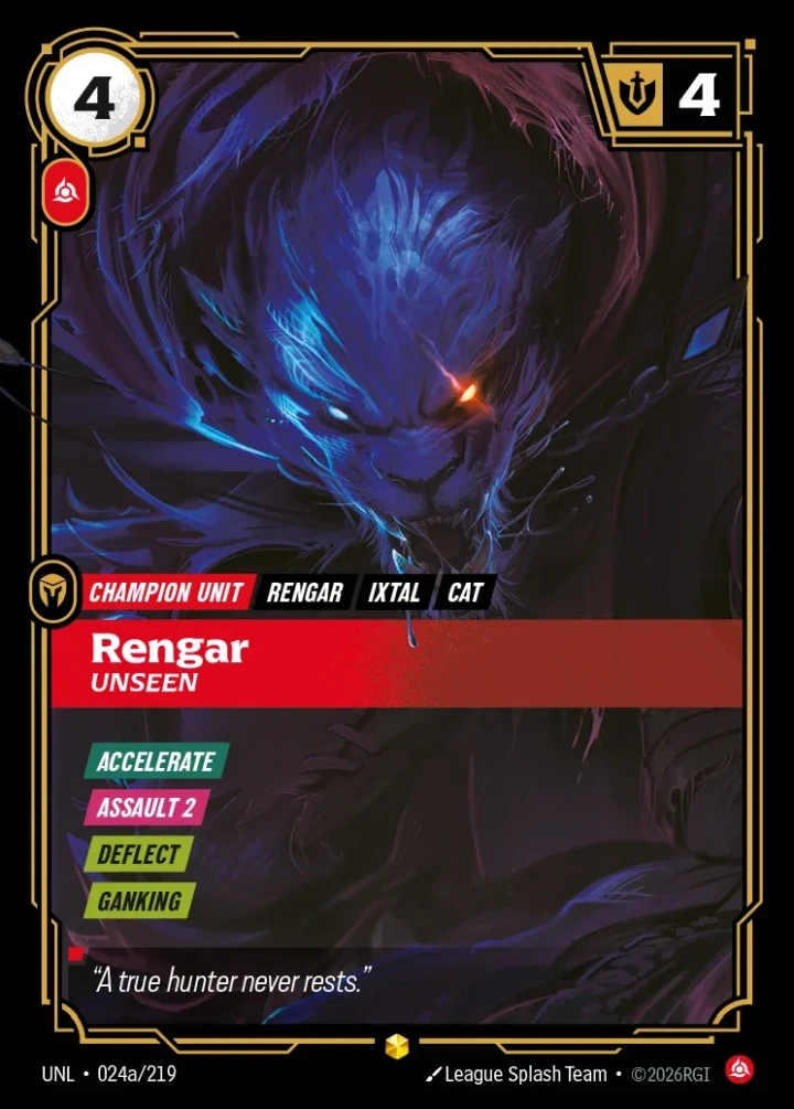Rengar, Unseen (V.2 - Showcase)