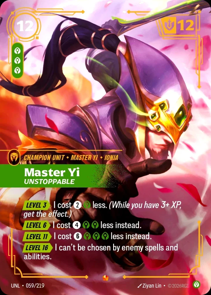 Master Yi, Unstoppable (V.1 - Epic)