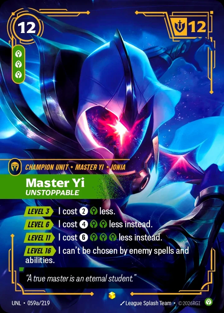 Master Yi, Unstoppable (V.2 - Showcase)