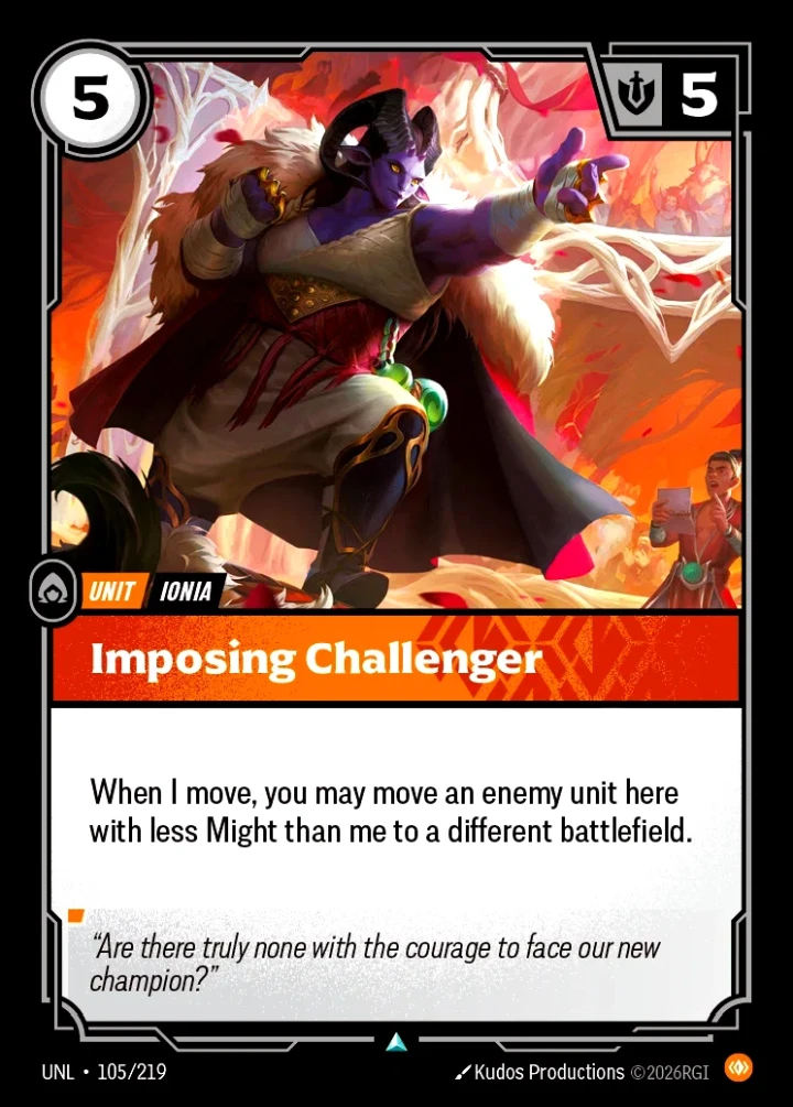 Imposing Challenger