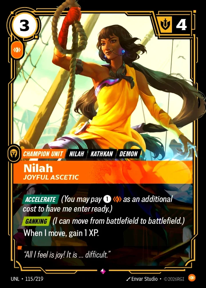 Nilah, Joyful Ascetic